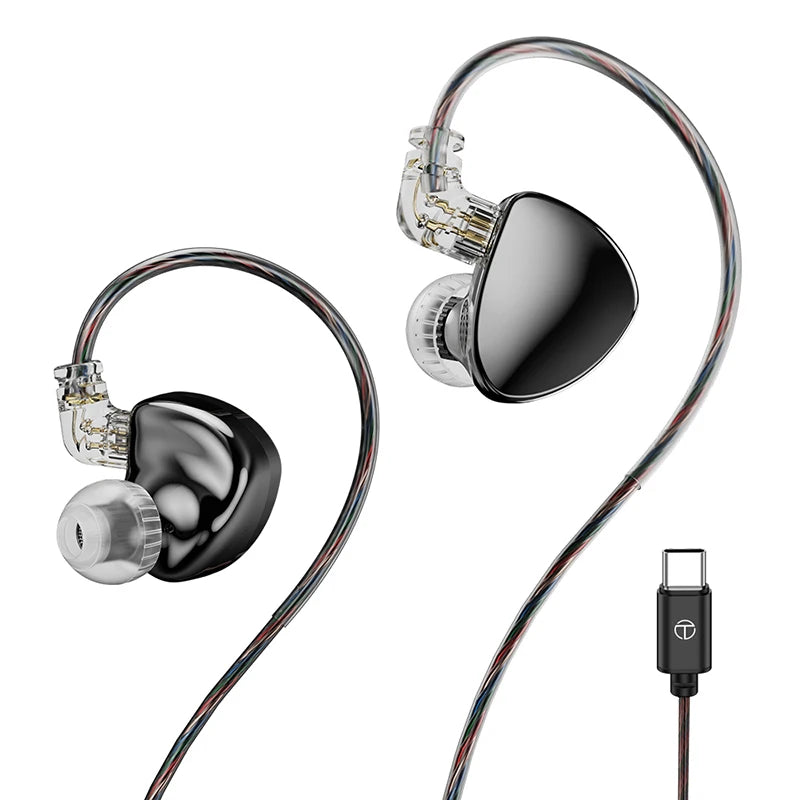 TRN MT5 Earphones  Dual Dynamic Driver In-Ear Monitors Headphones