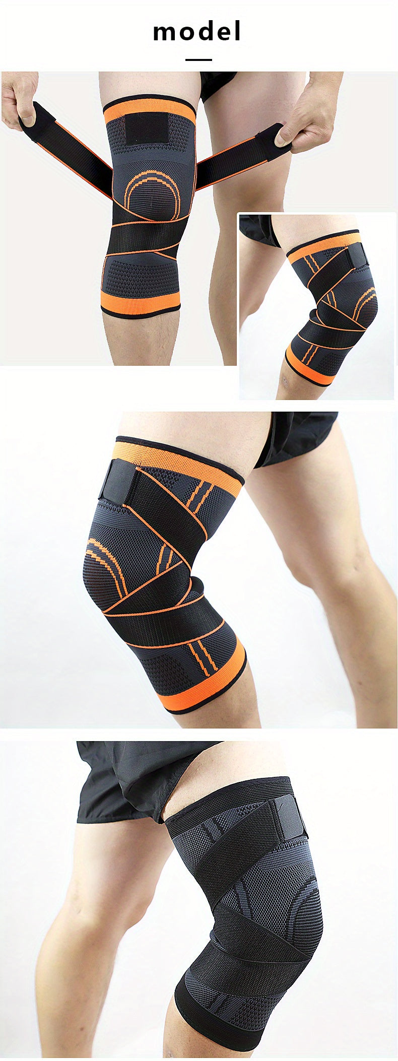 1pc Breathable Compression Knee Brace for Sports, Gym, Hiking, And Joint Support - High Elastic Knee Pad Protector for Fitness